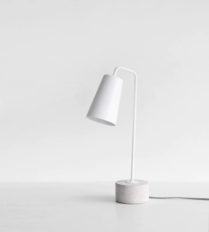 Ned Barney Matte White Lamp