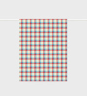 Father Rabbit Tea Towel | Cherry + Blue Tartan