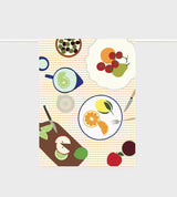 Father Rabbit Tea Towel | Fruit On Plates