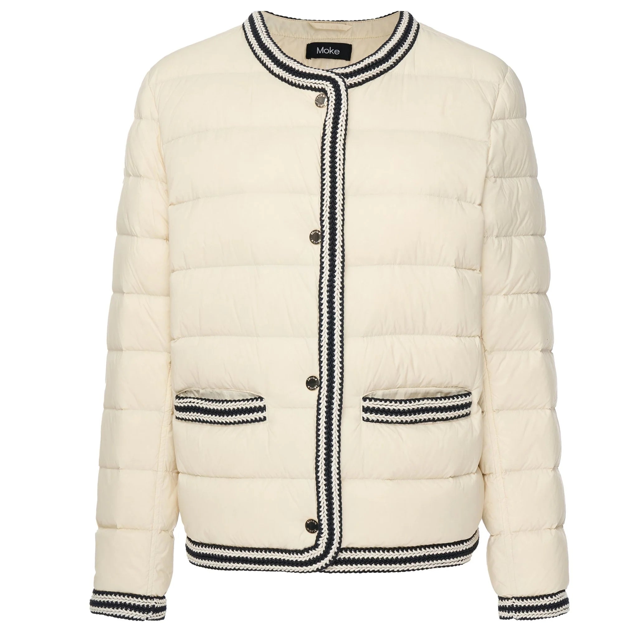 Moke Fern Puffer Down Jacket | Cream