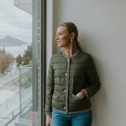 Moke Fern Puffer Down Jacket | Olive Green