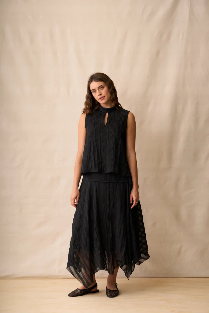 Neris Art House Skirt | Ebony