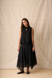 Neris Art House Skirt | Ebony