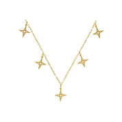 Lindi Kingi Multi Star Necklace| Gold