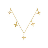 Lindi Kingi Multi Star Necklace| Gold