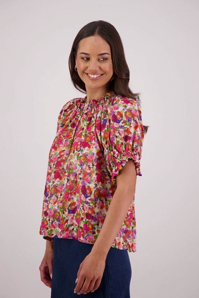 Briarwood Teddy Top | Bright Floral