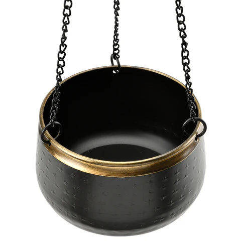 Oxted Sahara Sunset Metal Hanging Pot | Medium