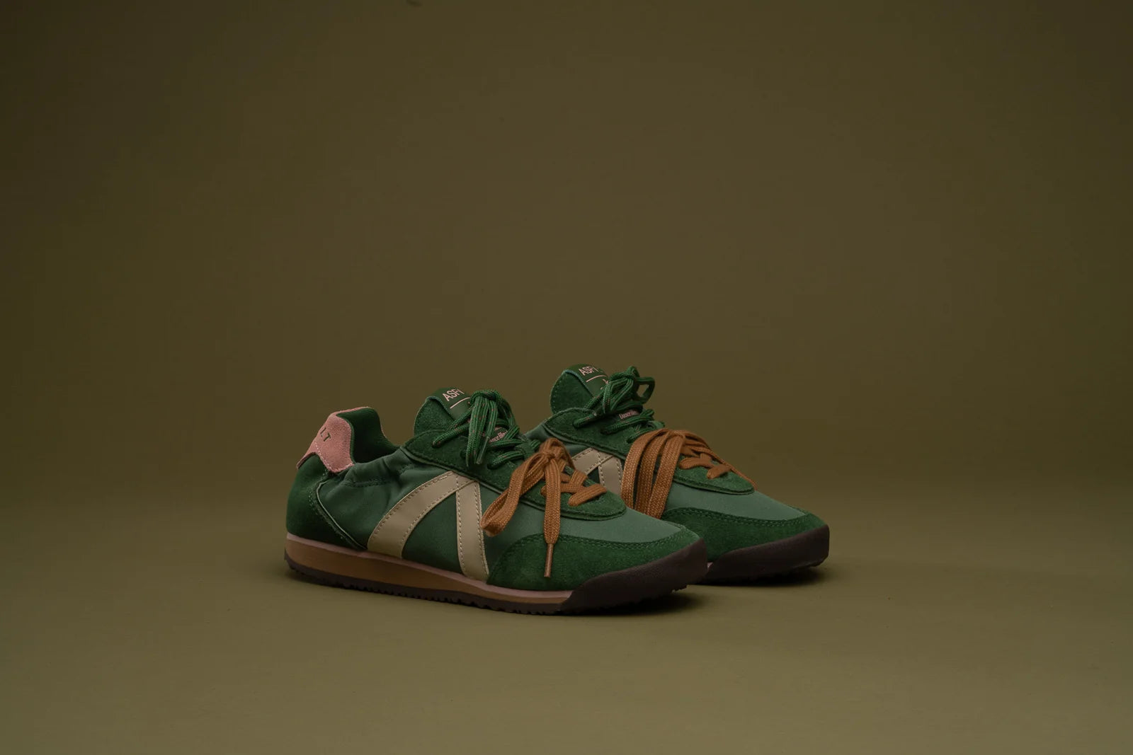 ASFVLT Grace Sneaker | DK Green Pink