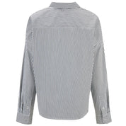 Moke Alex Cropped Shirt | Black White Stripe