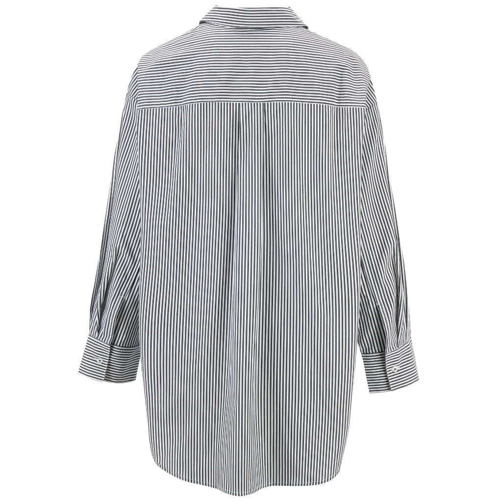 Moke Amber Shirt | Black White Stripe
