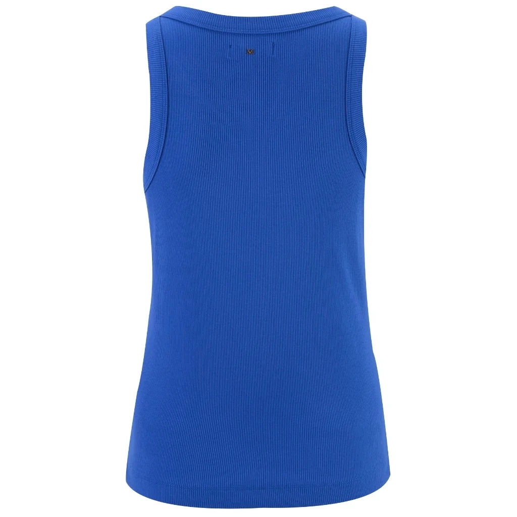Moke Birdie Womens Rib Tank | Dazzling Blue
