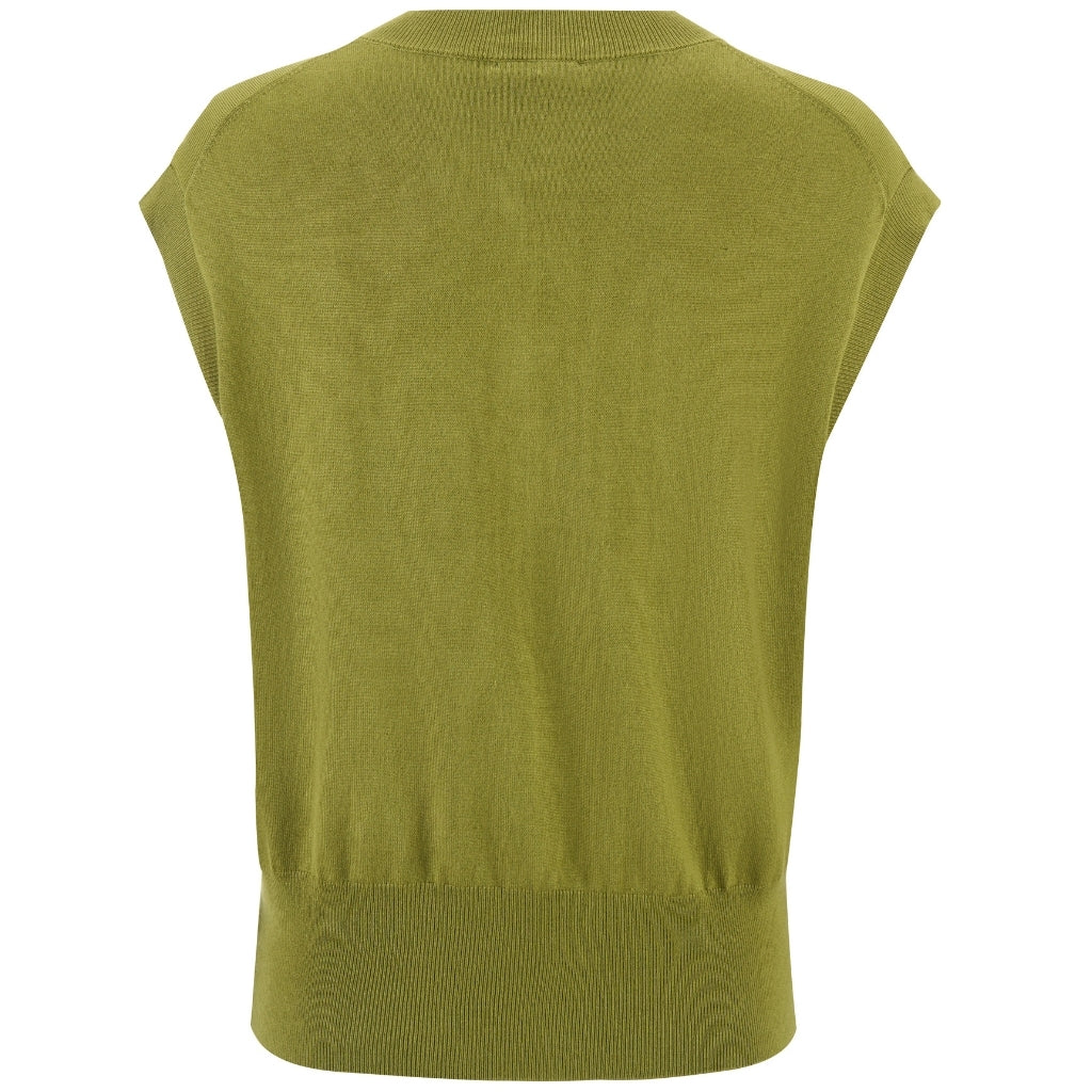 Moke Camilla Womens Sweater Vest | Avocado