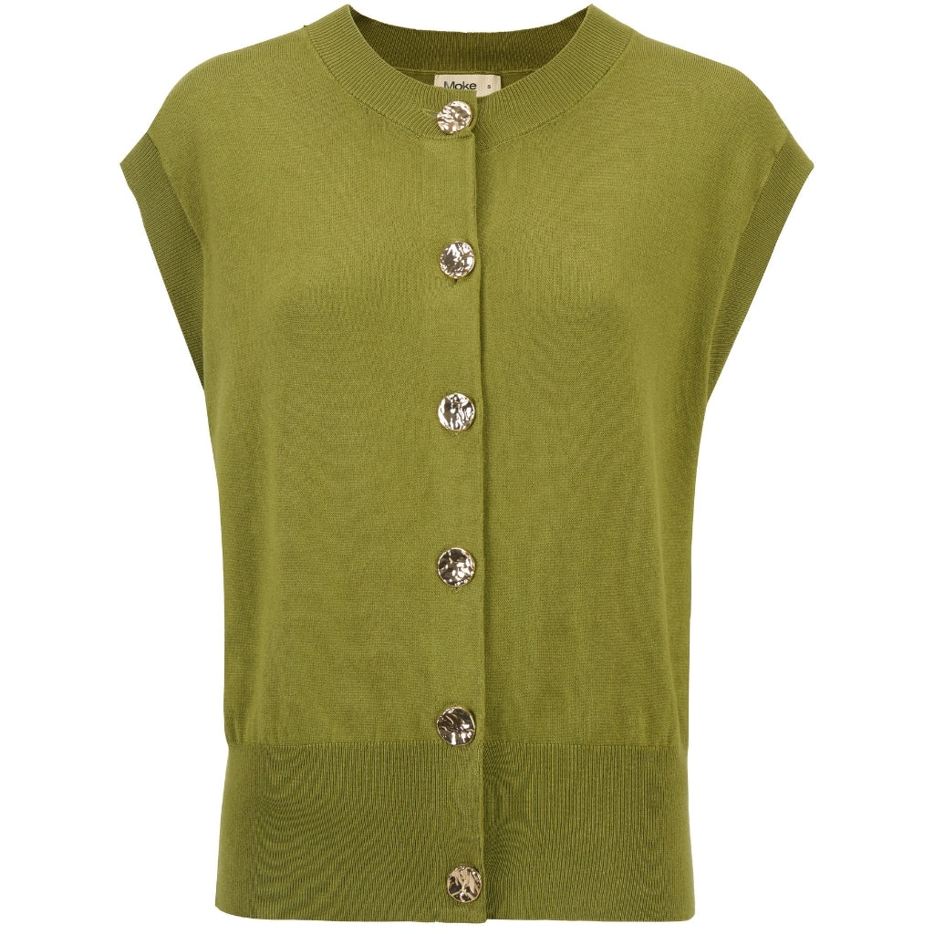 Moke Camilla Womens Sweater Vest | Avocado