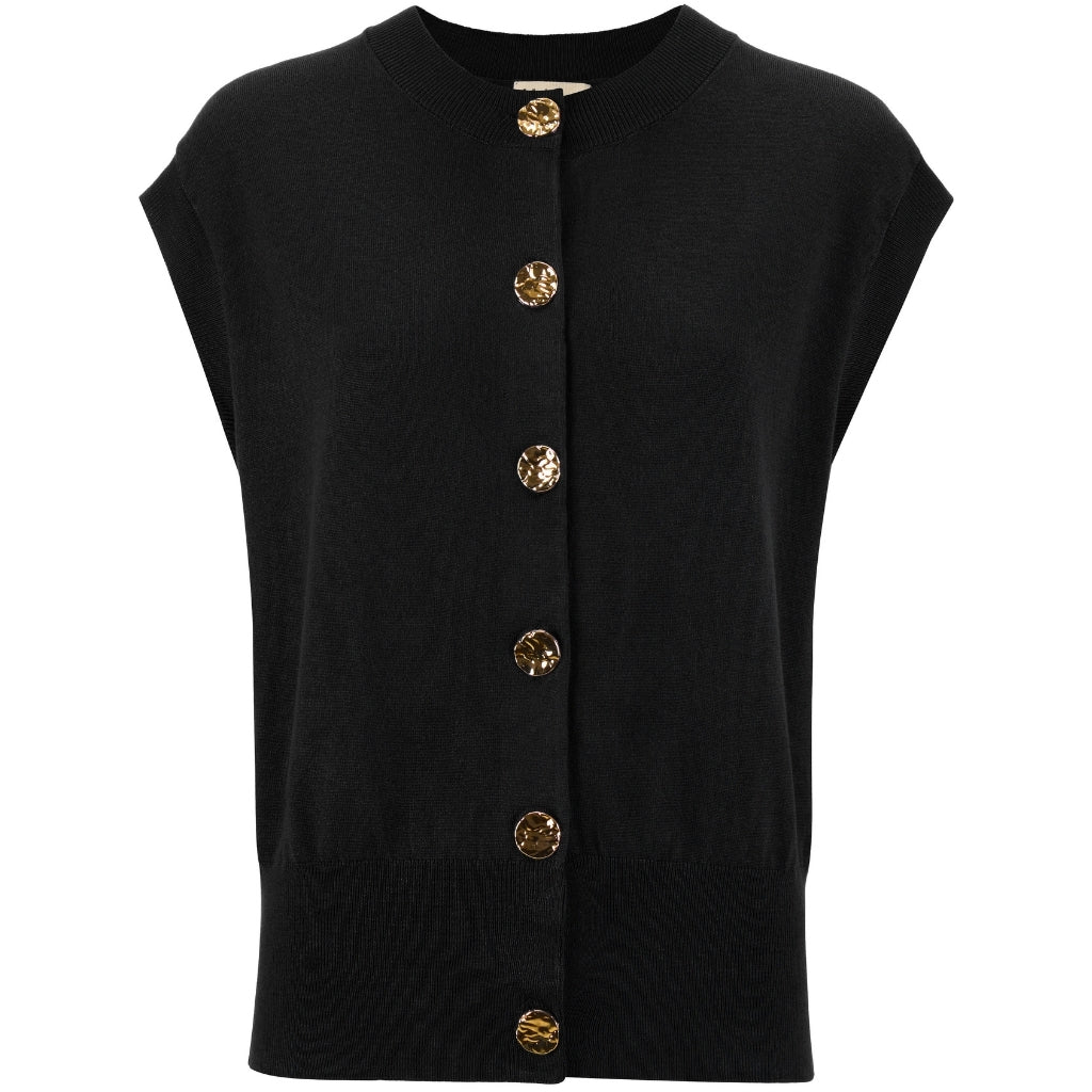 Moke Camilla Womens Sweater Vest | Black