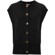 Moke Camilla Womens Sweater Vest | Black
