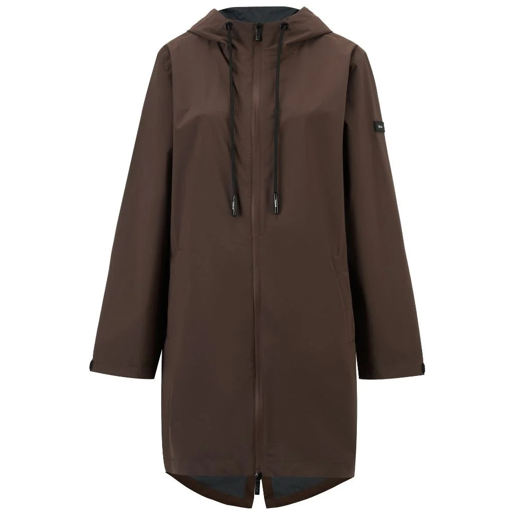 Moke Georgie Women's Rain Coat | Chocolate
