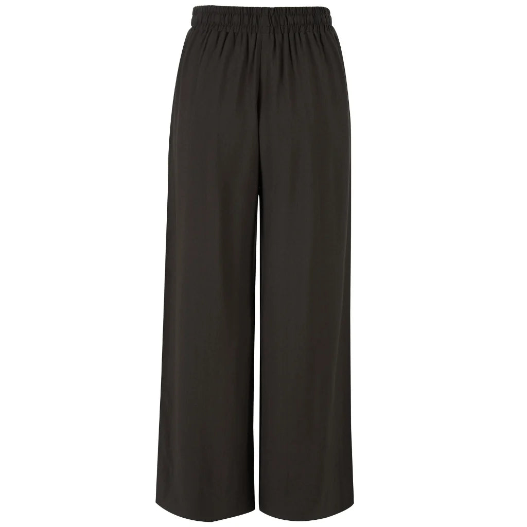 Moke Indiana Women's Wide Leg Pants | Dark Chocolate Cream Stripe