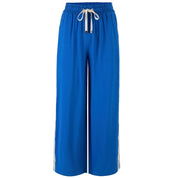 Moke Indiana Women's Wide Leg Pants | Dazzling Blue Cream Stripe