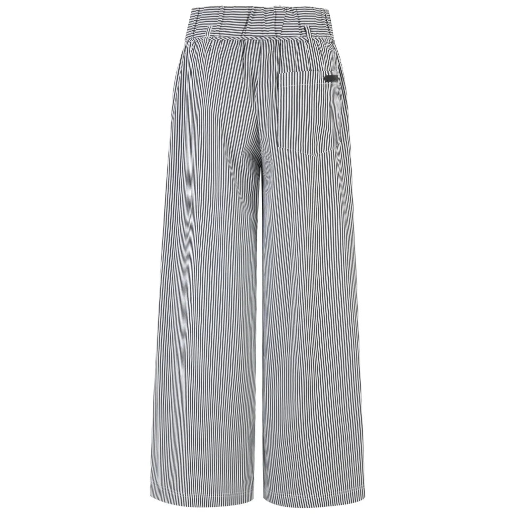Moke Juno Womens Relaxed Pant | Black White Stripe