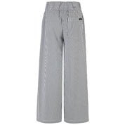 Moke Juno Womens Relaxed Pant | Black White Stripe