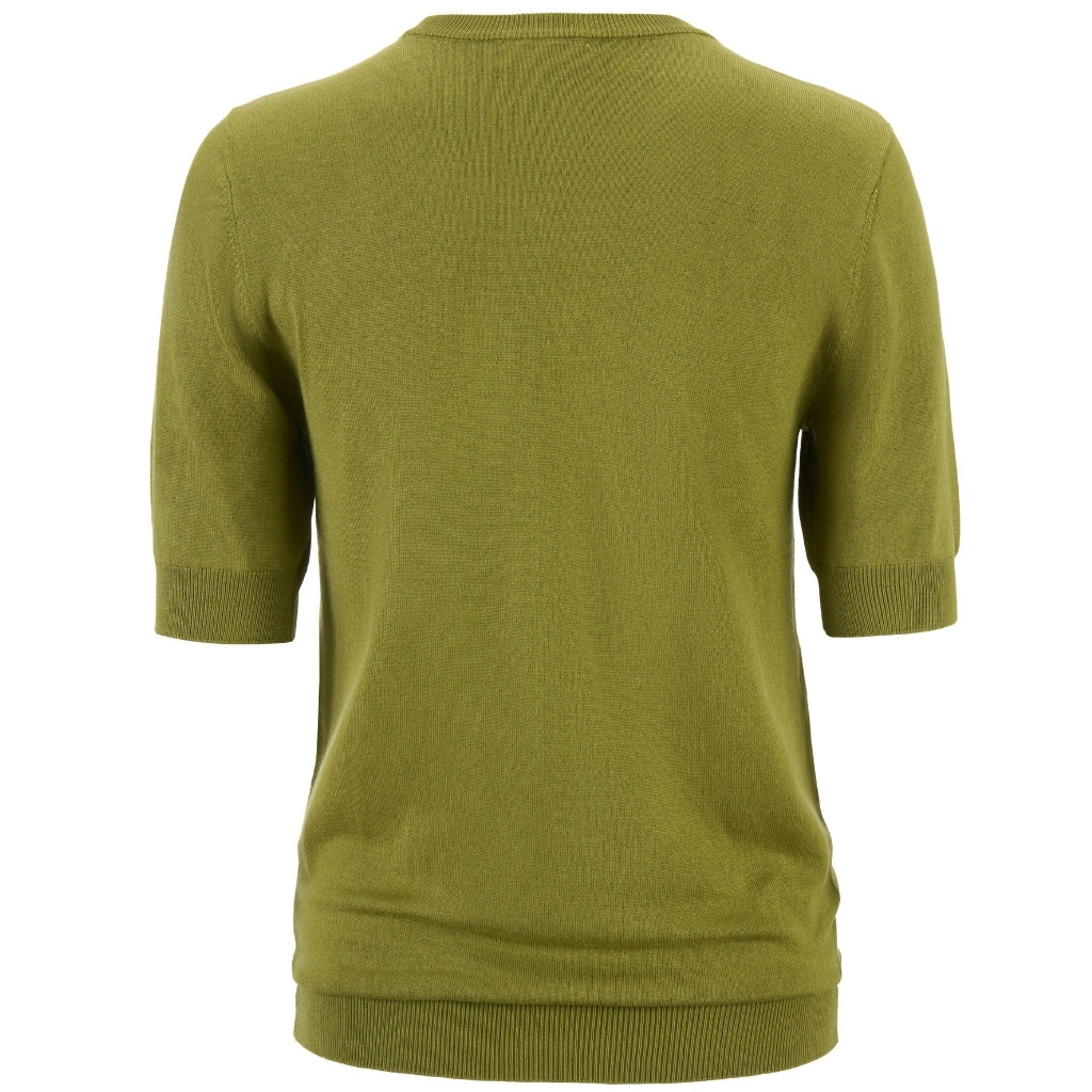 Moke Nicola Womens Sweater Tee | Avocado