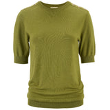 Moke Nicola Womens Sweater Tee | Avocado