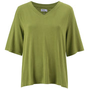 Moke Zoe Womens V Neck Tee | Avocado