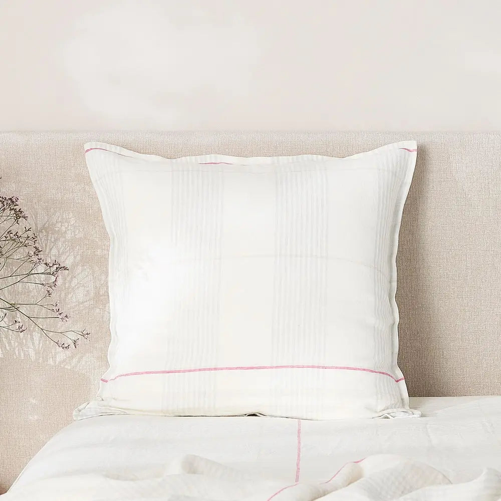 George Street Linen Pure Linen European Pillowcase | Maeve Yarn Dyed