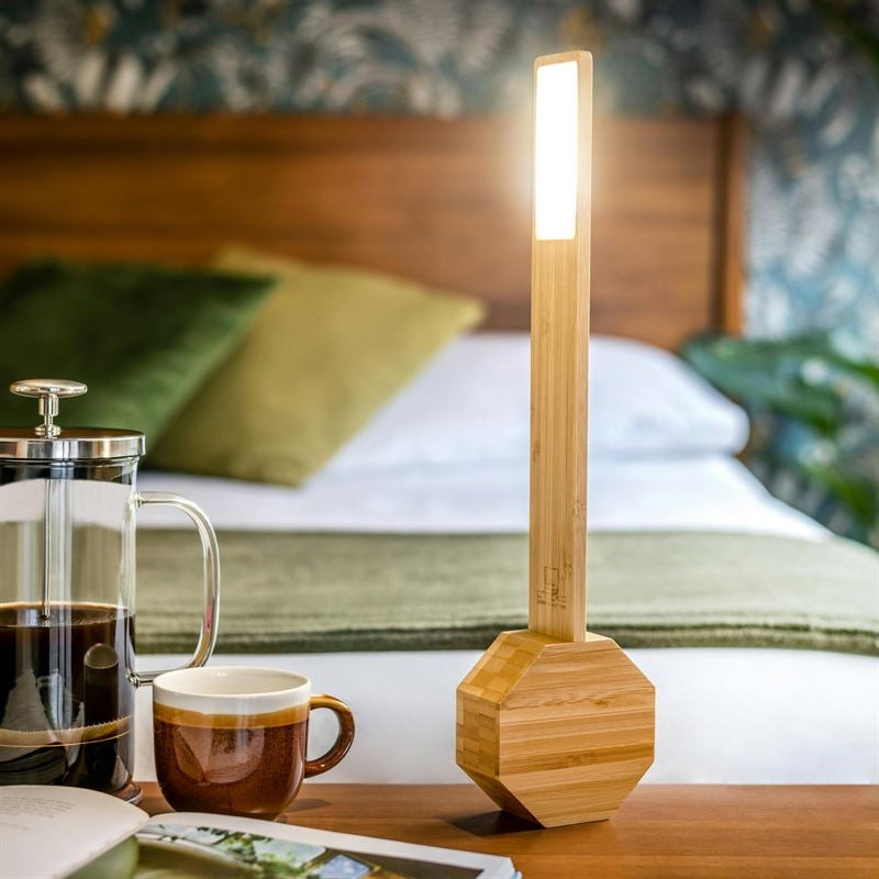 Gingko Desk light Clock | Bamboo