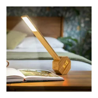 Gingko Desk light Clock | Bamboo