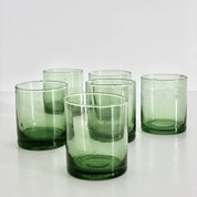 Beldi Green Wide Wine Water Glass | 350ml