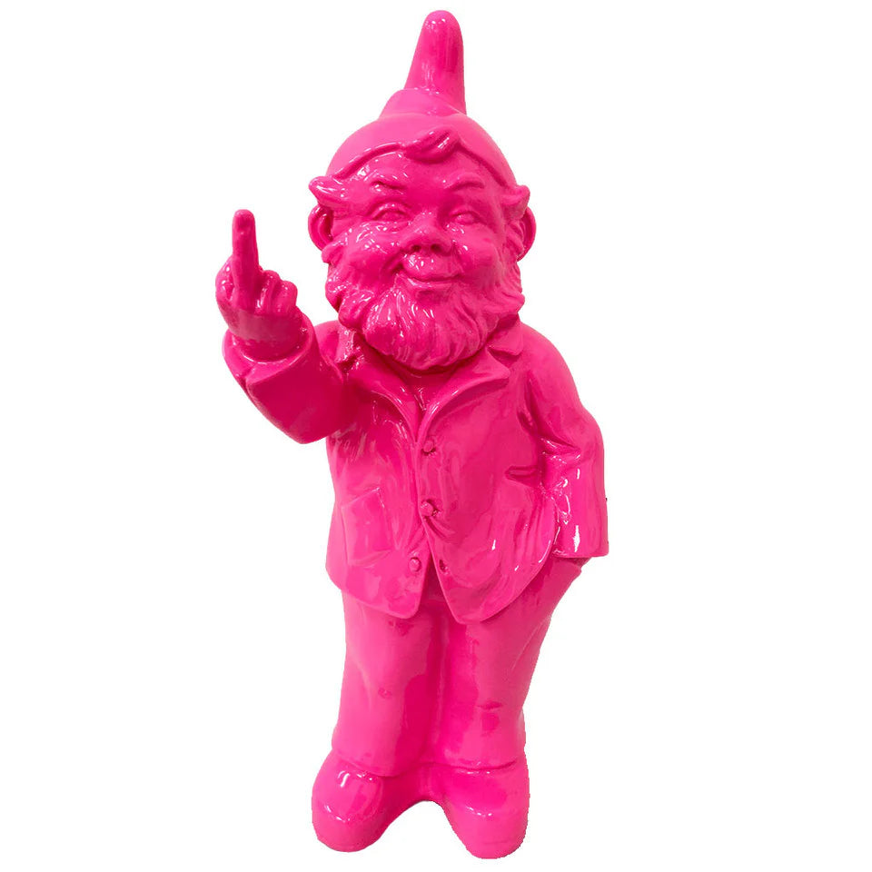 Voodoo Pop Gnome One Finger Salute | Pink
