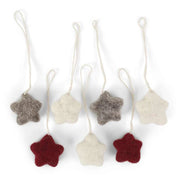 Gry & Sif Felt Christmas Tree Decoration Stars | Set Of 7