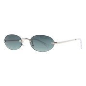 Reality Paradiso Sunglasses | Silver Green Smoke