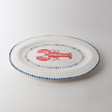 Melamine Nautical Oval Platter | Lobster 48cm