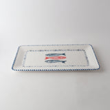 Melamine Nautical Rectangle Platter | Sardine 43cm