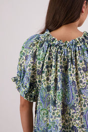 Briarwood Teddy Top | Blue Paisley