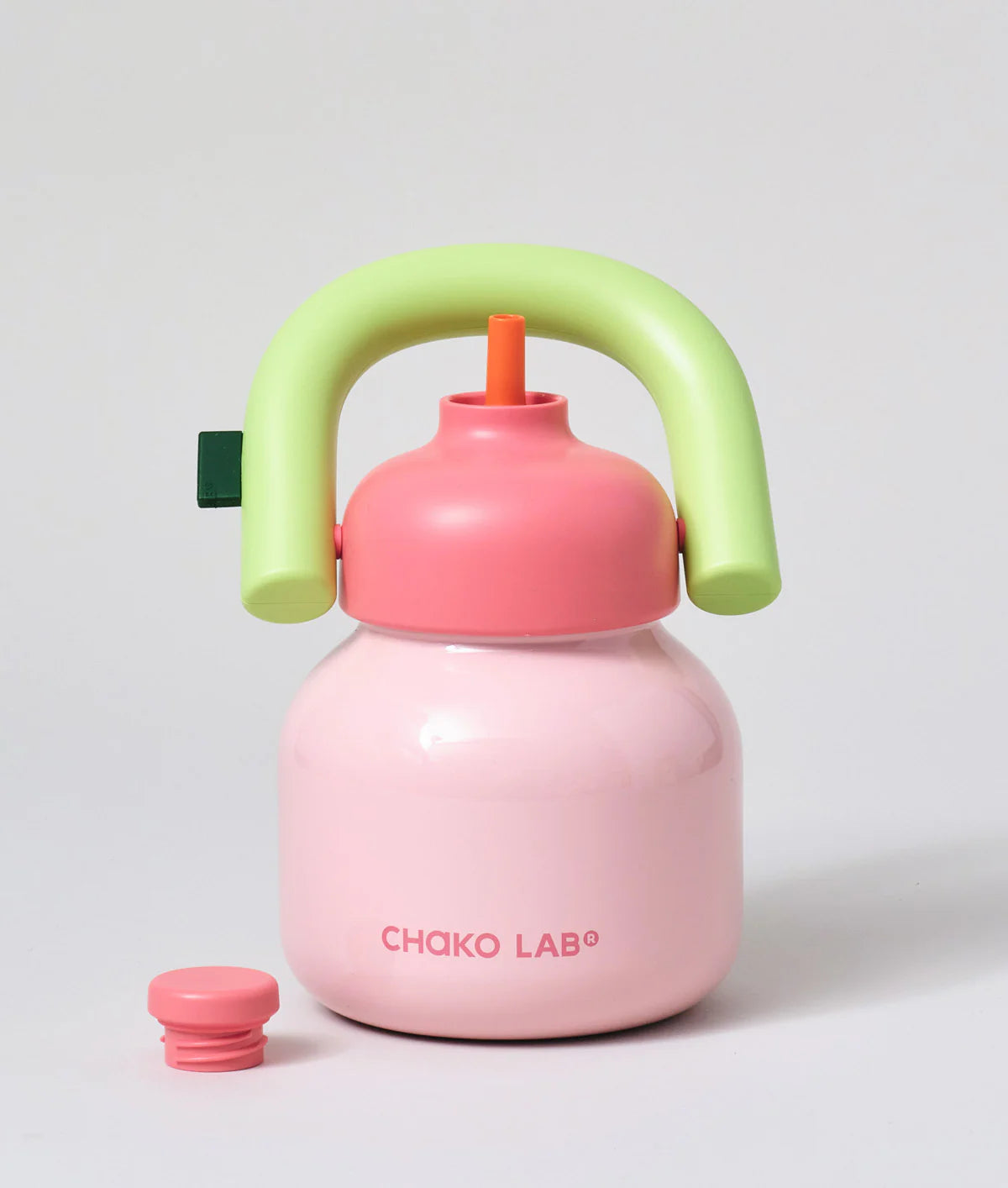 Chako Lab LinLin Stainless Water Bottle | Pale Pink Green
