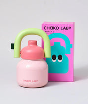 Chako Lab LinLin Stainless Water Bottle | Pale Pink Green