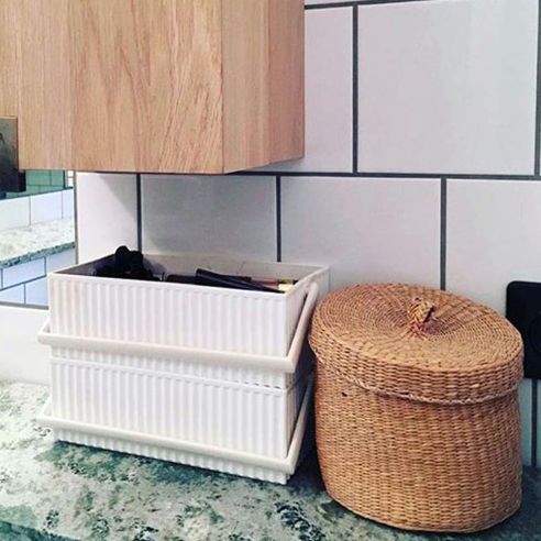 Hachiman Omnioutil Stacking Storage Box | White