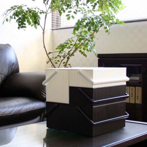 Hachiman Multi Stacking Storage Box | Black