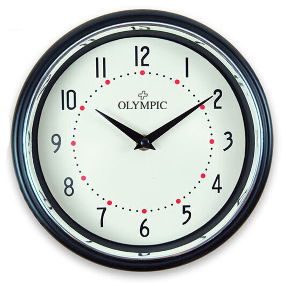 Olympic Harriet Clock | Black 24cm