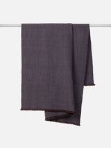 Citta Oslo Lambswool Throw | Mahogany Periwinkle