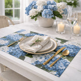 Paper Placemats | Blue Hydrangea Set Of 30