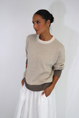 Tatano Alexandra Crew | Sand Wheat Mocha