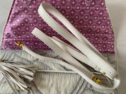 Hand Etched Envelope With Love Knot Howlite Stone | White