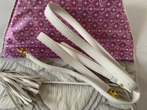 Hand Etched Envelope With Love Knot Howlite Stone | White