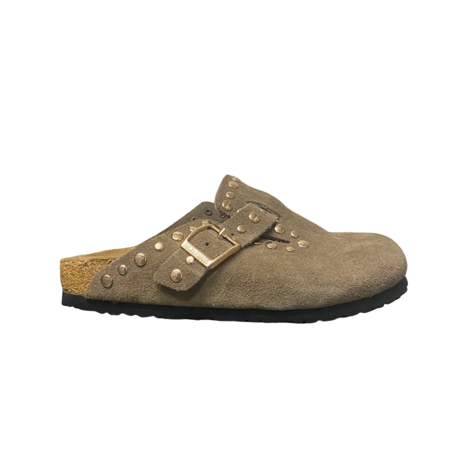 Neckerman Suede Slides | Beige