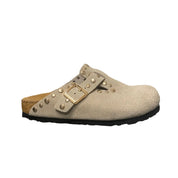 Neckerman Suede Slides | Beige