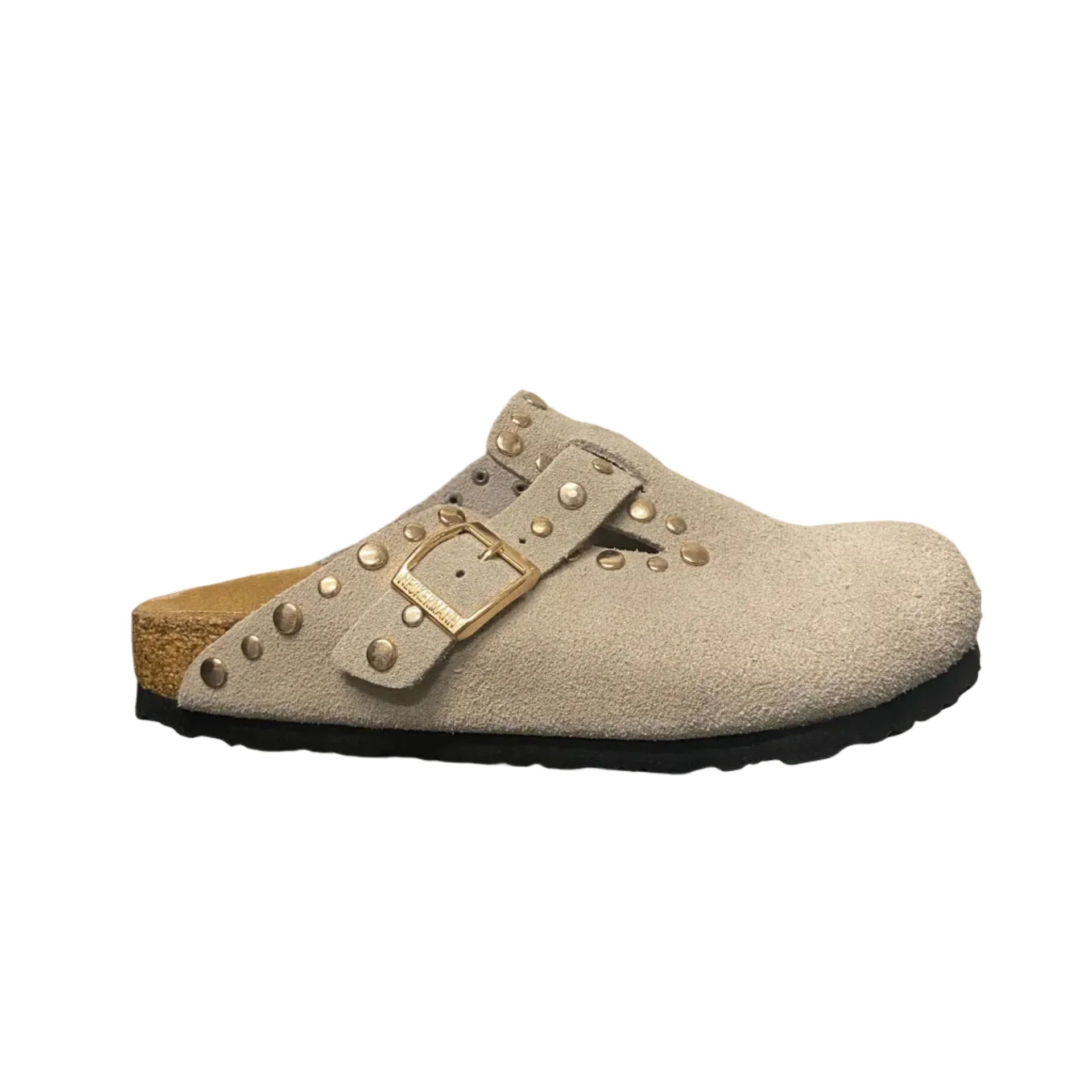 Neckerman Suede Slides | Beige